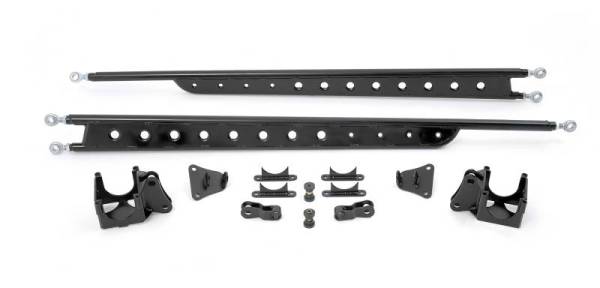 Fabtech - Fabtech 99-10 Ford F250/350 4WD Floating Rear Traction Bar System - FTS62003BK