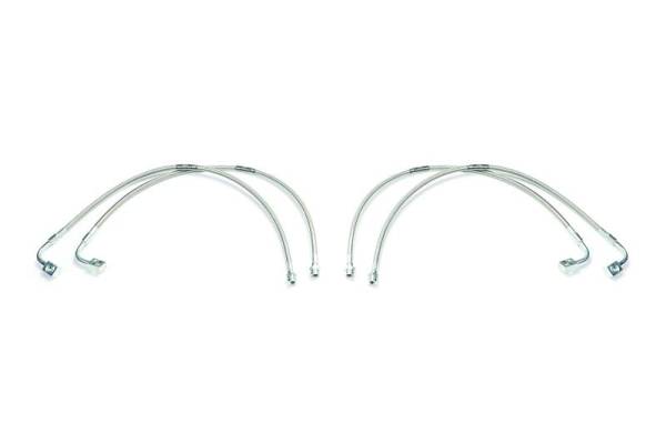 Fabtech - Fabtech 07-18 Jeep JK 4WD Front & Rear Extended Brake Line Kit - FTS94061