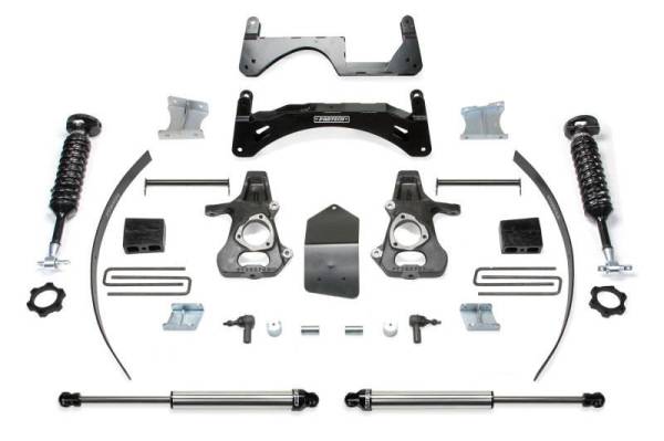 Fabtech - Fabtech 14-18 GM C/K1500 P/U w/oE Forg Stl UCA 6in Basic Sys w/Dl 2.5 & 2.25 - K1067DL