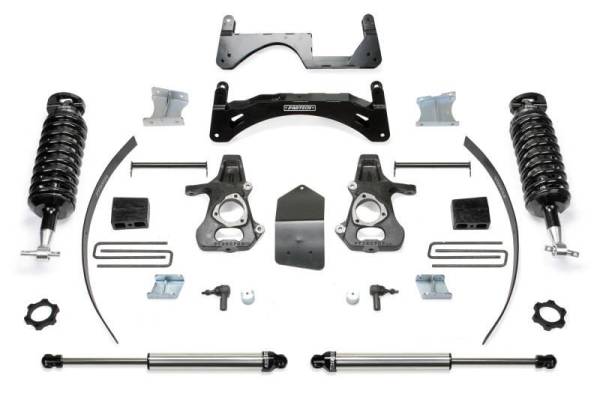 Fabtech - Fabtech 14-18 GM C/K1500 P/U w/oE Forg Stl UCA 6in Perf Sys w/4.0 & 2.25 - K1072DL