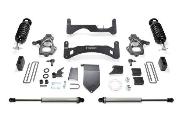 Fabtech - Fabtech 14-18 GM C/K1500 P/U w/oE Alm Or Stmp Stl UCA 6in Perf Sys G2 w/Dl 4.0 & 2.25 - K1086DL