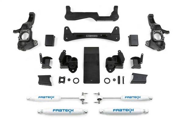 Fabtech - Fabtech 20-21 GM 2500HD 4WD 6in Rts Sys w/Perf Shks - K1159