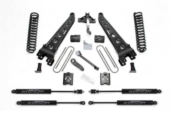 Fabtech - Fabtech 05-07 Ford F350 4WD 6in Rad Arm Sys w/Coils & Stealth - K20112M