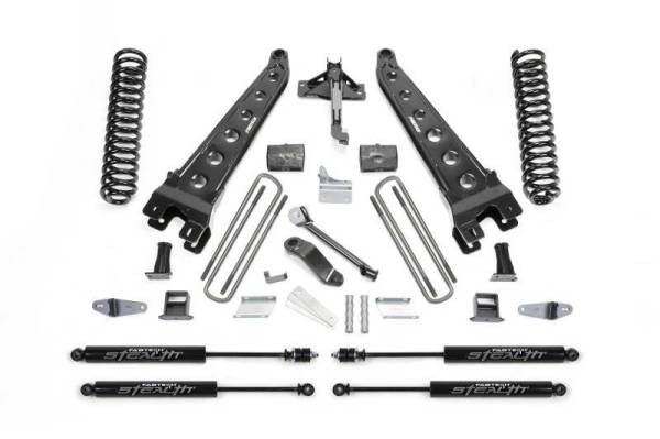 Fabtech - Fabtech 08-10Ford F450/550 4WD 6in Rad Arm Sys w/Coils & Stealth - K2052M