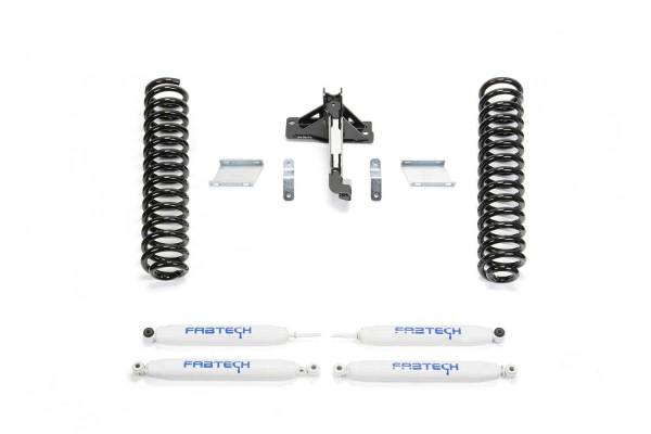 Fabtech - Fabtech 17-24 Ford F250/F350 4WD Diesel 2.5in Budget Coil Kit w/Perf Shks - K2339