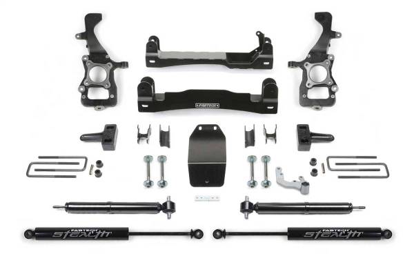 Fabtech - Fabtech 2021+ Ford F-150 4in Basic System w/Stealth Monotube Shocks - K2386M