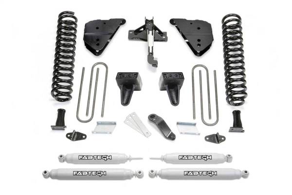 Fabtech - Fabtech 23-24 Ford F250/350 4WD Diesel 4in Basic System w/ Performance Shocks - K2405