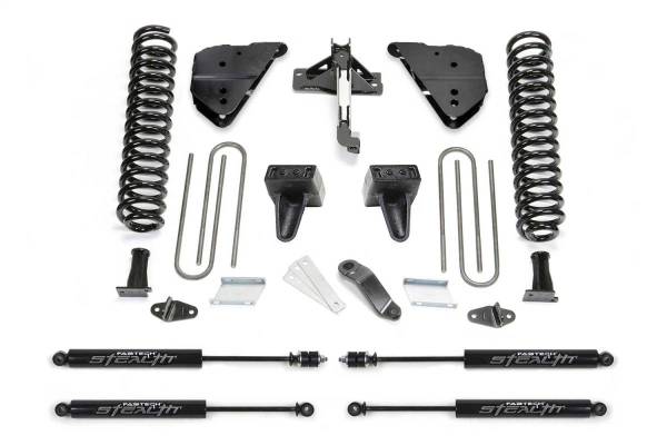 Fabtech - Fabtech 23-24 Ford F250/350 4WD Diesel 4in Basic System w/ Stealth Monotube Shocks - K2405M