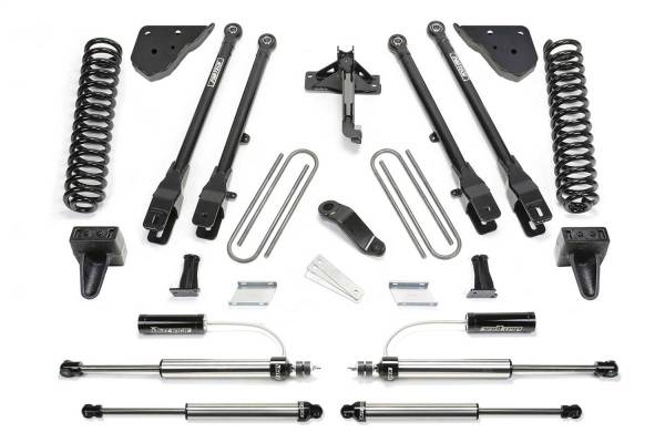 Fabtech - Fabtech 23-24 Ford F250/350 4WD Diesel 4in 4 Link System w/ Coils and 2.25 DLSS Shocks Resi Front - K2410DL