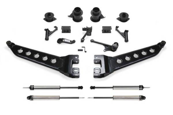 Fabtech - Fabtech 14-18 Ram 2500 4WD 5in Radius Arm System w/Coil Spacers & DL Shocks - K3069DL