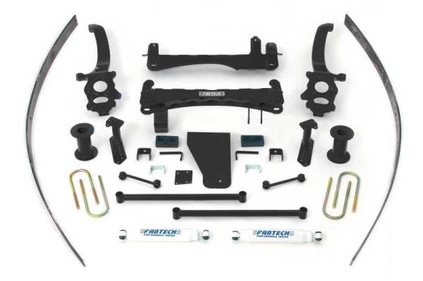 Fabtech - Fabtech 04-13 Nissan Titan 2/4WD 6in Basic Sys w/Perf Shks - K6000