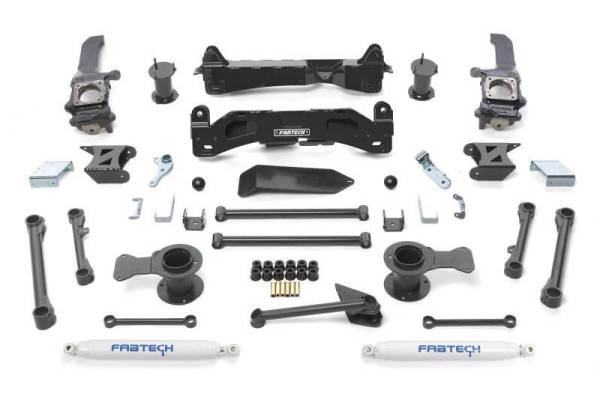 Fabtech - Fabtech 06-09 Toyota FJ 4WD 6in Basic Sys w/Perf Shks - K7006