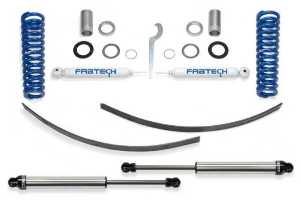 Fabtech - Fabtech 95.5-04 Toyota Tacoma Prnnr 6 Lug Mdls 2/4WD 0-3.5in Basic Adj C/O Sys w/Rr Dlss - K7015DL