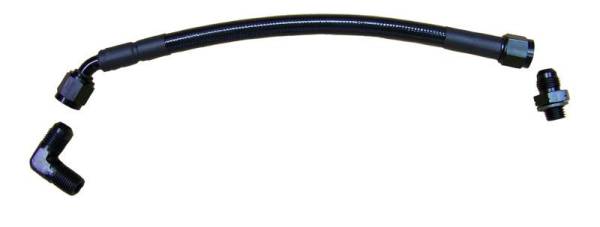 Fleece Performance - Fleece Performance 03-15 Cummins Turbo Oil Feed Line Kit for S300/S400 Turbos in 2nd Gen Location - FPE-CRTFL-S3S4