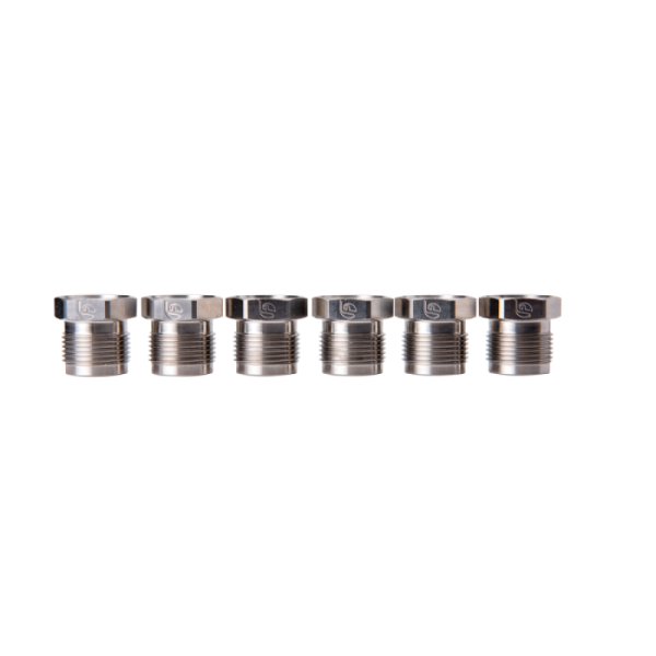 Fleece Performance - Fleece Performance 03-22 Dodge 2500/3500 5.9L/6.7L Stainless Steel Fuel Supply Tube Nuts - FPE-CUMM-SSFTN