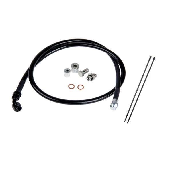 Fleece Performance - Fleece Performance Duramax Remote Turbo Oil Feed Line Kit for 01-16 6.6L Duramax Turbochargers - FPE-DTFL-0116