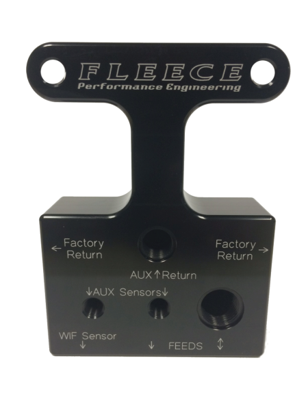 Fleece Performance - Fleece Performance 07.5-09 Dodge 6.7L Cummins 3rd Gen Fuel Distribution Block - FPE-FFD-RF-3G-67