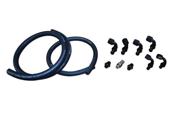 Fleece Performance - Fleece Performance 03-07 Dodge 5.9L Cummins Fuel Distribution Block Hose and Fitting Kit - FPE-FFD-RF-HF-KIT-3G