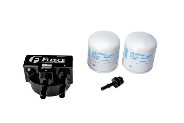 Fleece Performance - Fleece Performance 11-24 Ford Powerstroke 6.7L Engine Mounted Fuel Filter Assembly - FPE-FMC-UHFA-1123