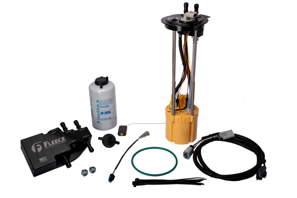 Fleece Performance - Fleece Performance 11-16 Ford Powerstroke (Long Bed) PowerFlo Lift Pump & Fuel System Upgrade Kit - FPE-PF-FMC-1116-LB