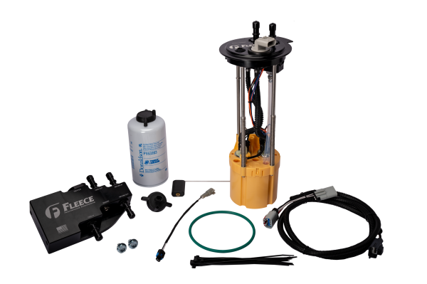 Fleece Performance - Fleece Performance 11-16 Ford Powerstroke (Short Bed) PowerFlo Lift Pump & Fuel System Upgrade Kit - FPE-PF-FMC-1116-SB