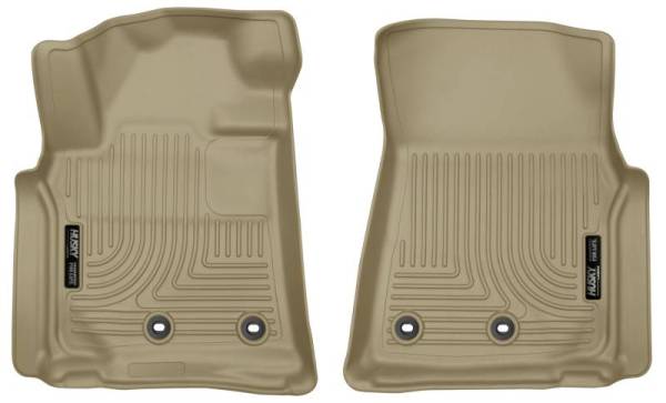 Husky Liners - Husky Liners 13-16 Lexus LX570 / 13-16 Toyota Land Cruiser WeatherBeater Front Tan Floor Liners - 13093