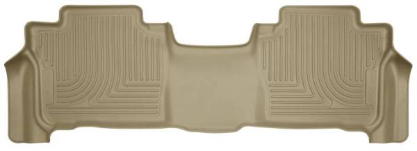 Husky Liners - Husky Liners 13-16 Lexus LX570 / 13-16 Toyota Land Cruiser WeatherBeater 2nd Row Tan Floor Liners - 14093