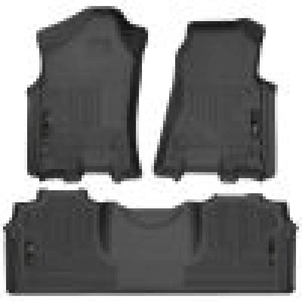 Husky Liners - Husky Liners 19-21 RAM 2500/3500 Mega Cab Weatherbeater Front and 2nd Seat Floor Liners - Black - 94131