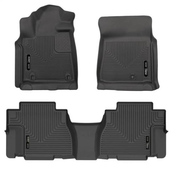 Husky Liners - Husky Liners 08-11 Toyota Sequoia WeatherBeater Front & 2nd Seat Floor Liners (Black) - 95131