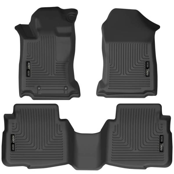 Husky Liners - Husky Liners 2020 Subaru Legacy/Outback WeatherBeater Black Front & 2nd Seat Floor Liners - 95541