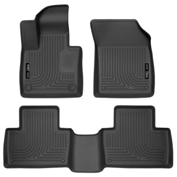 Husky Liners - Husky Liners 2016 Volvo XC90 Classic Style Front and Rear Black Floor Liners - 95601