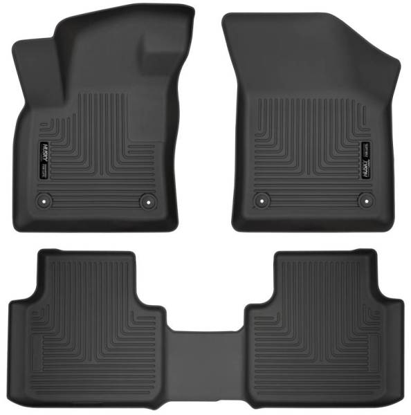 Husky Liners - Husky Liners 18-19 Volkswagen Atlas Weatherbeater Black Front & 2nd Seat Floor Liners - 95661