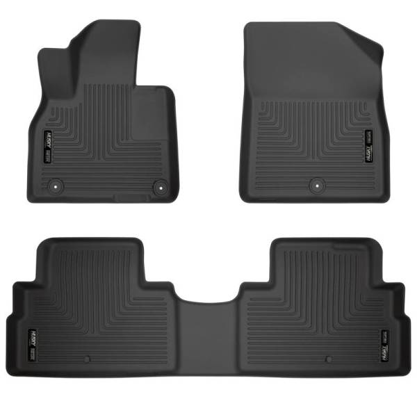 Husky Liners - Husky Liners 20-22 Hyundai Palisade Weatherbeater Black Front & 2nd Seat Floor Liners - 95711