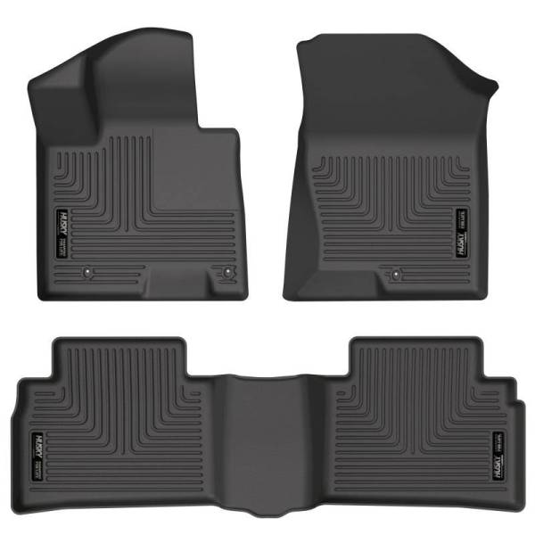 Husky Liners - Husky Liners 2022 Hyundai Tucson Excl. Hybrid Weatherbeater Black Front & 2nd Seat Floor Liners - 95781