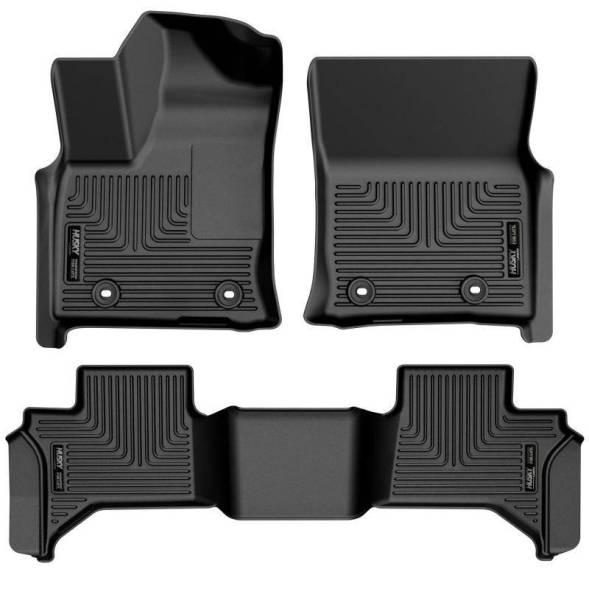 Husky Liners - Husky Liners 22-23 Lexus LX600 Weatherbeater Front & Second Seat Floor Liners - Black - 95811