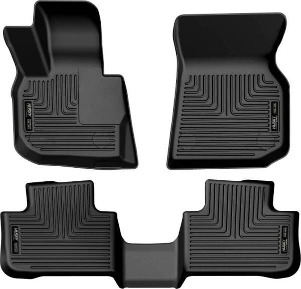 Husky Liners - Husky Liners 18-23 BMW X3 Weatherbeater Black Front & 2nd Seat Floor Liners - 95911