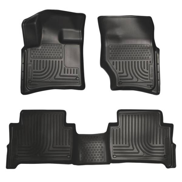 Husky Liners - Husky Liners 07-14 Audi Q7 Weatherbeater Black Front & 2nd Seat Floor Liners - 96421