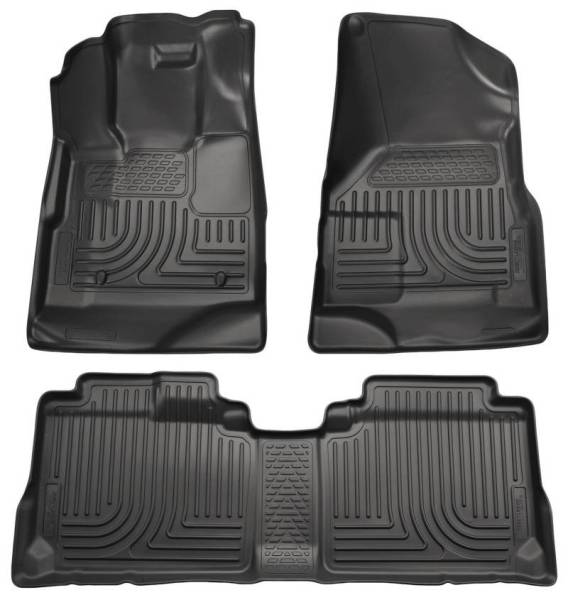 Husky Liners - Husky Liners 10-12 Cadillac SRX WeatherBeater Combo Black Floor Liners (One Piece for 2nd Seat) - 98141