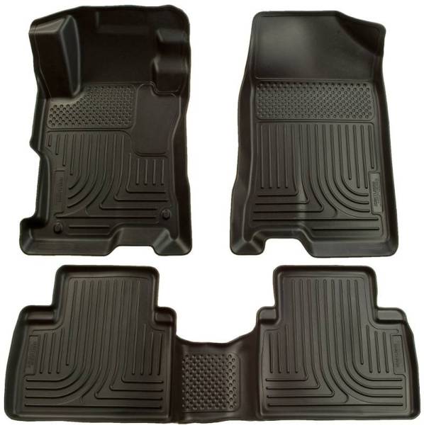 Husky Liners - Husky Liners 06-09 Ford Fusion/07-09 Lincoln MKZ (FWD) WeatherBeater Combo Black Floor Liners - 98301