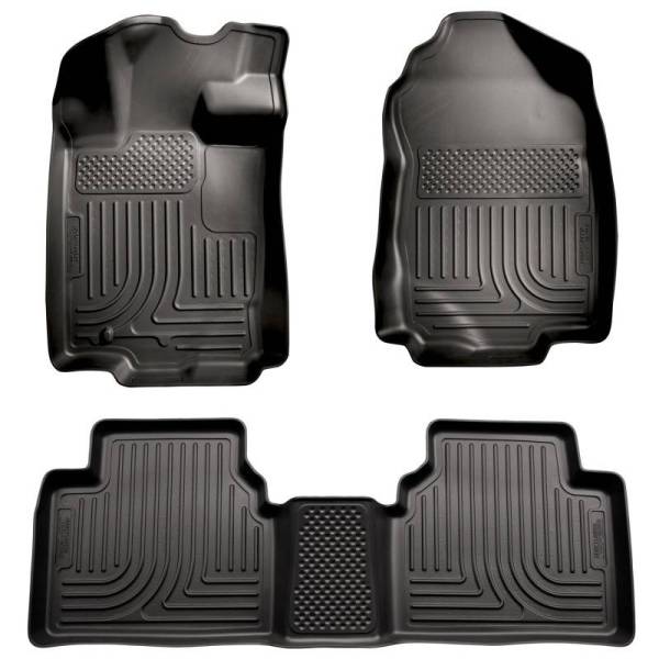 Husky Liners - Husky Liners 10-12 Ford Fusion/Lincoln MKZ (FWD) WeatherBeater Combo Black Floor Liners - 98361