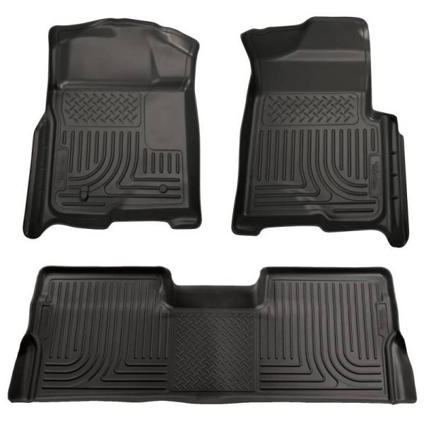 Husky Liners - Husky Liners 09-12 Honda Pilot (All) WeatherBeater Combo Black Floor Liners (One Piece for 2nd Row) - 98421