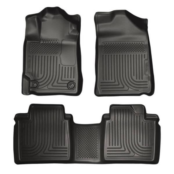 Husky Liners - Husky Liners 13-14 Toyota Avalon Electric/Gas Weatherbeater Black Front & 2nd Seat Floor Liners - 98501