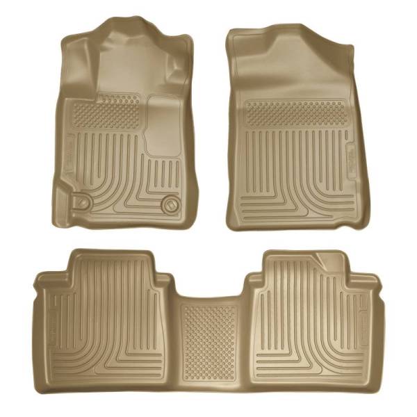 Husky Liners - Husky Liners 07-11 Toyota Camry (All) WeatherBeater Combo Tan Floor Liners (One Piece for 2nd Row) - 98513