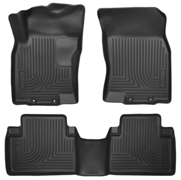 Husky Liners - Husky Liners WeatherBeater 14 Nissan Rogue Front & Second Row Black Floor Liners - 98671