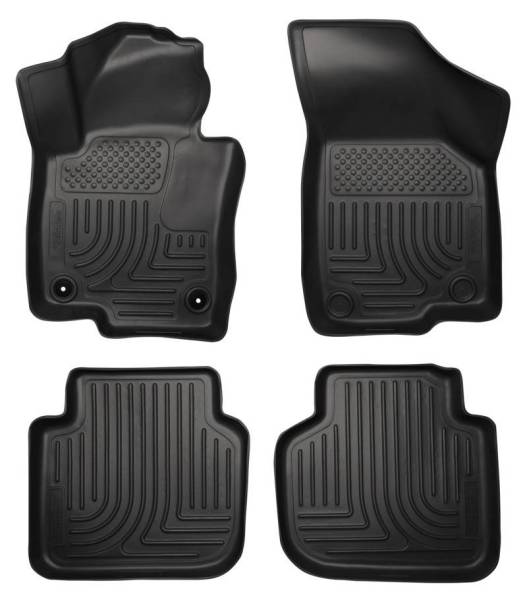 Husky Liners - Husky Liners 2012 Volkswagen Passat WeatherBeater Combo Black Floor Liners - 98681