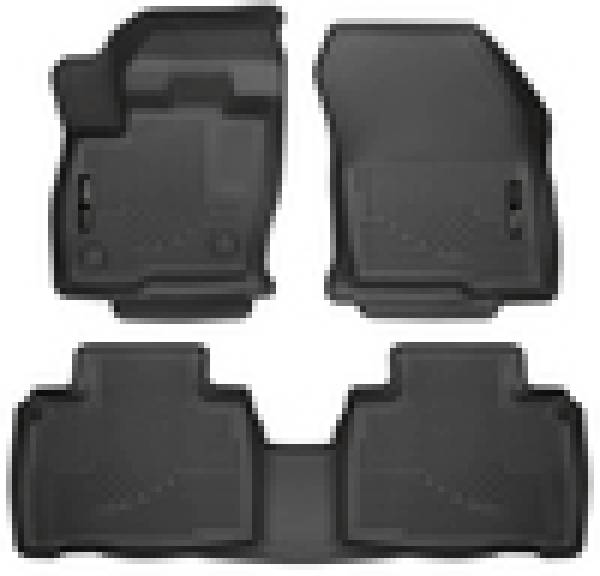 Husky Liners - Husky Liners 2015 Ford Edge WeatherBeater Front & 2nd Row Combo Black Floor Liners - 98781