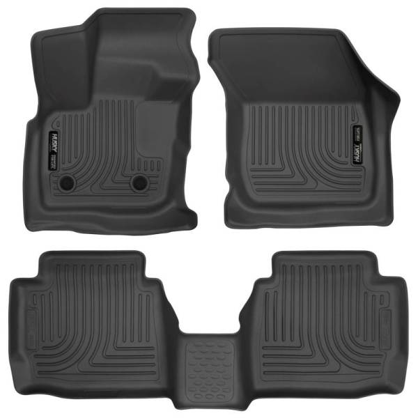 Husky Liners - Husky Liners 17 Ford Fusion / 17 Lincoln MKZ Black Front and 2nd Row Floor Liners - 98791