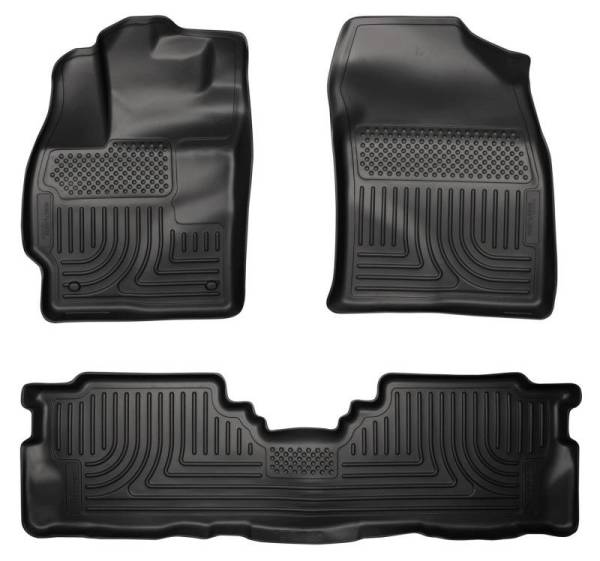 Husky Liners - Husky Liners 2012 Toyota Prius v WeatherBeater Combo Black Floor Liners - 98911