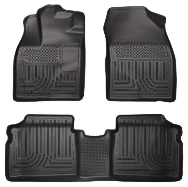 Husky Liners - Husky Liners 12 Toyota Prius (PlugIn Models ONLY) WeatherBeater Front & 2nd Seat Black Floor Liners - 98931