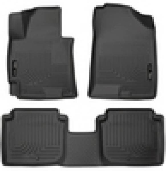 Husky Liners - Husky Liners 2014-2016 Hyundai Elantra WeatherBeater Combo Black Floor Liners - 98941